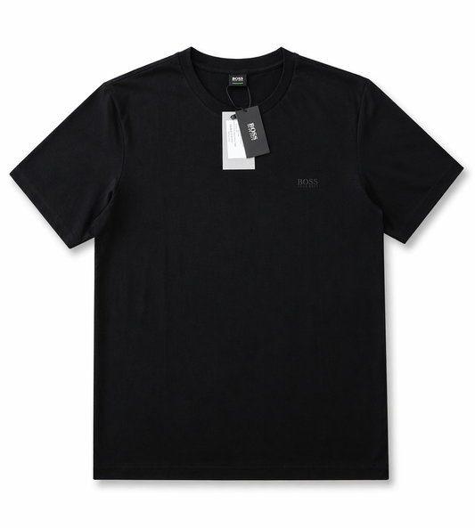 T-shirt Hugo Boss Preta - Logo Bordado | Original