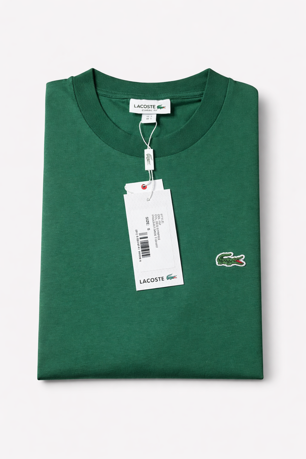 T-shirt Lacoste Verde Classic Fit - Original com Logo Bordado