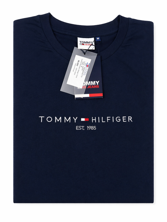 T-shirt Tommy Hilfiger Azul Escuro - Logo Bordado | Original