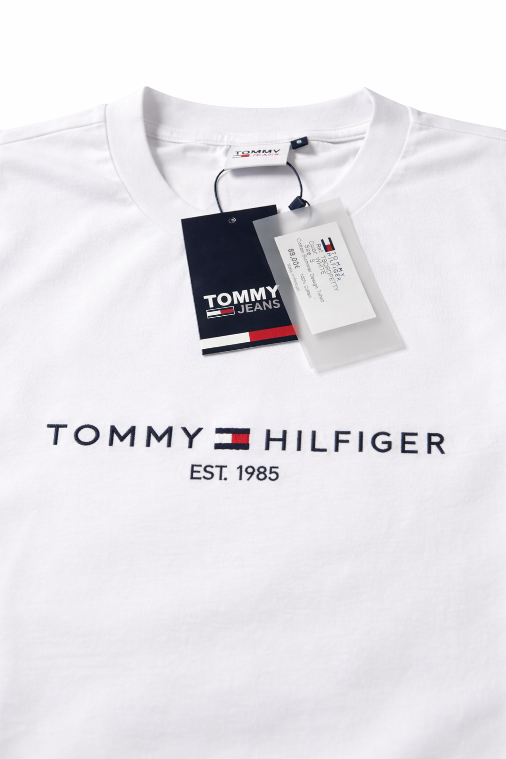 T-shirt Tommy Hilfiger Branca - Logo Bordado | Original