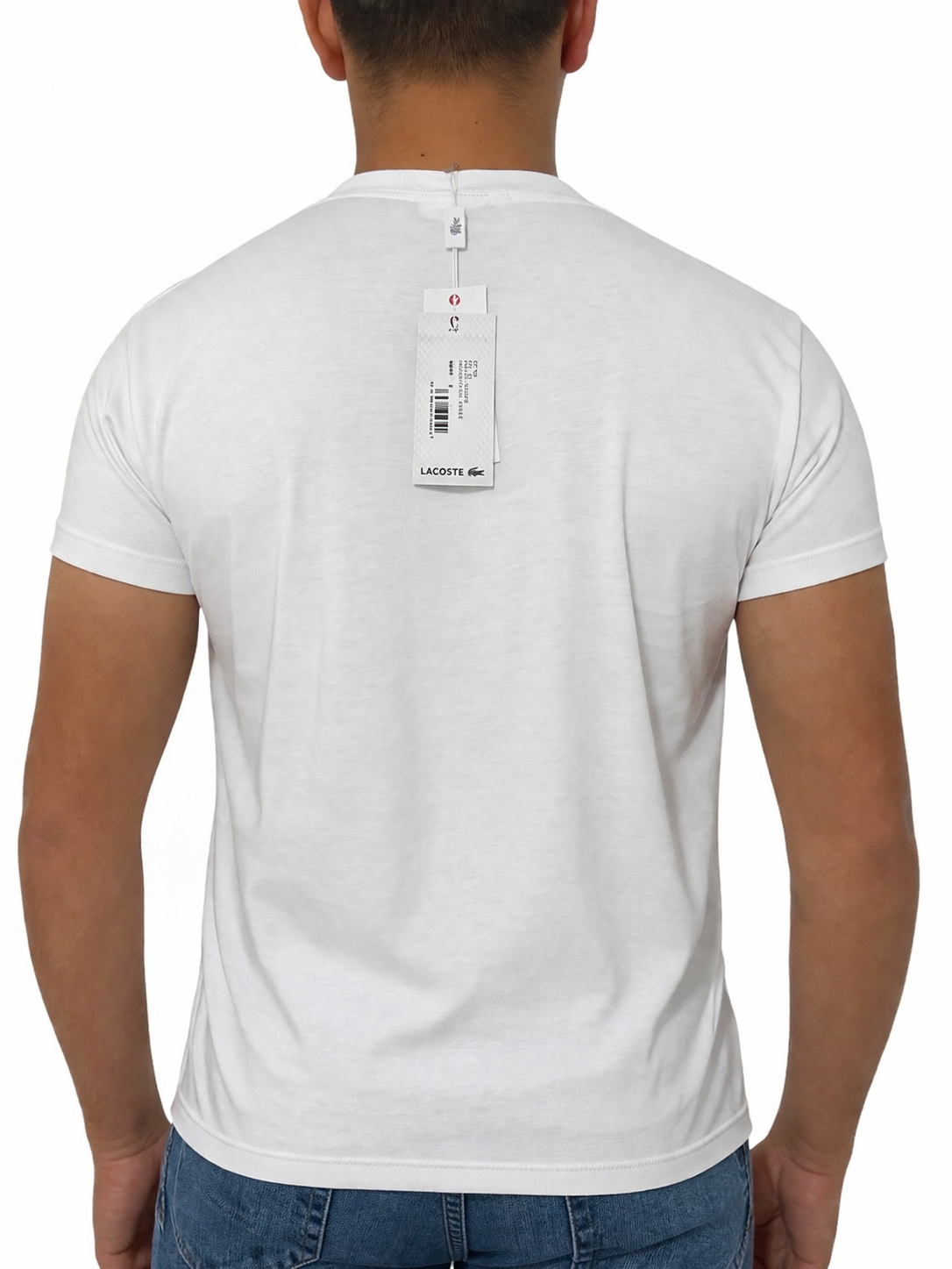 T-shirt Lacoste Branca Classic Fit - Original com Logo Bordado