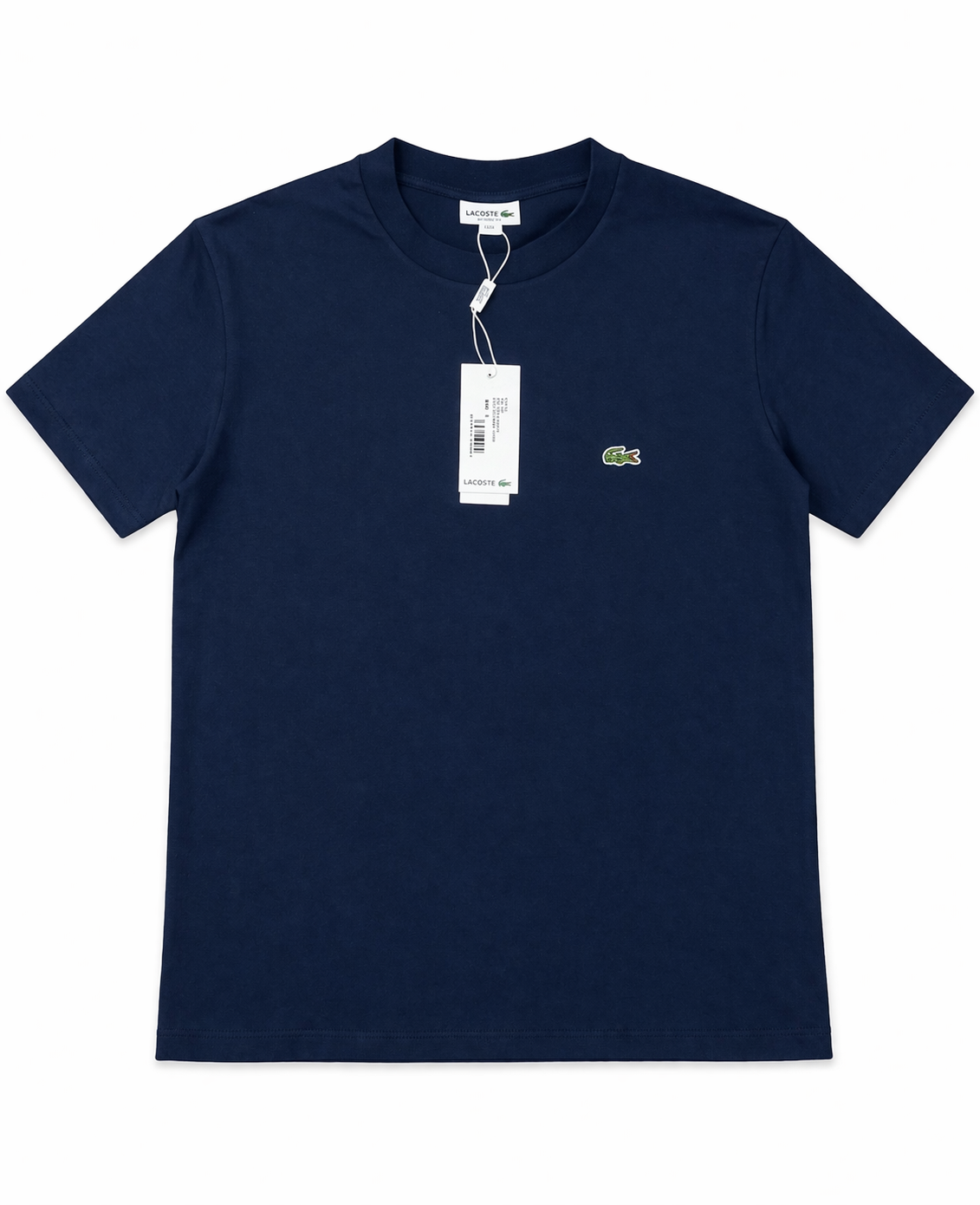 T-shirt Lacoste Azul-escuro Classic Fit - Original com Logo Bordado