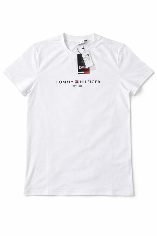 T-shirt Tommy Hilfiger Branca - Logo Bordado | Original