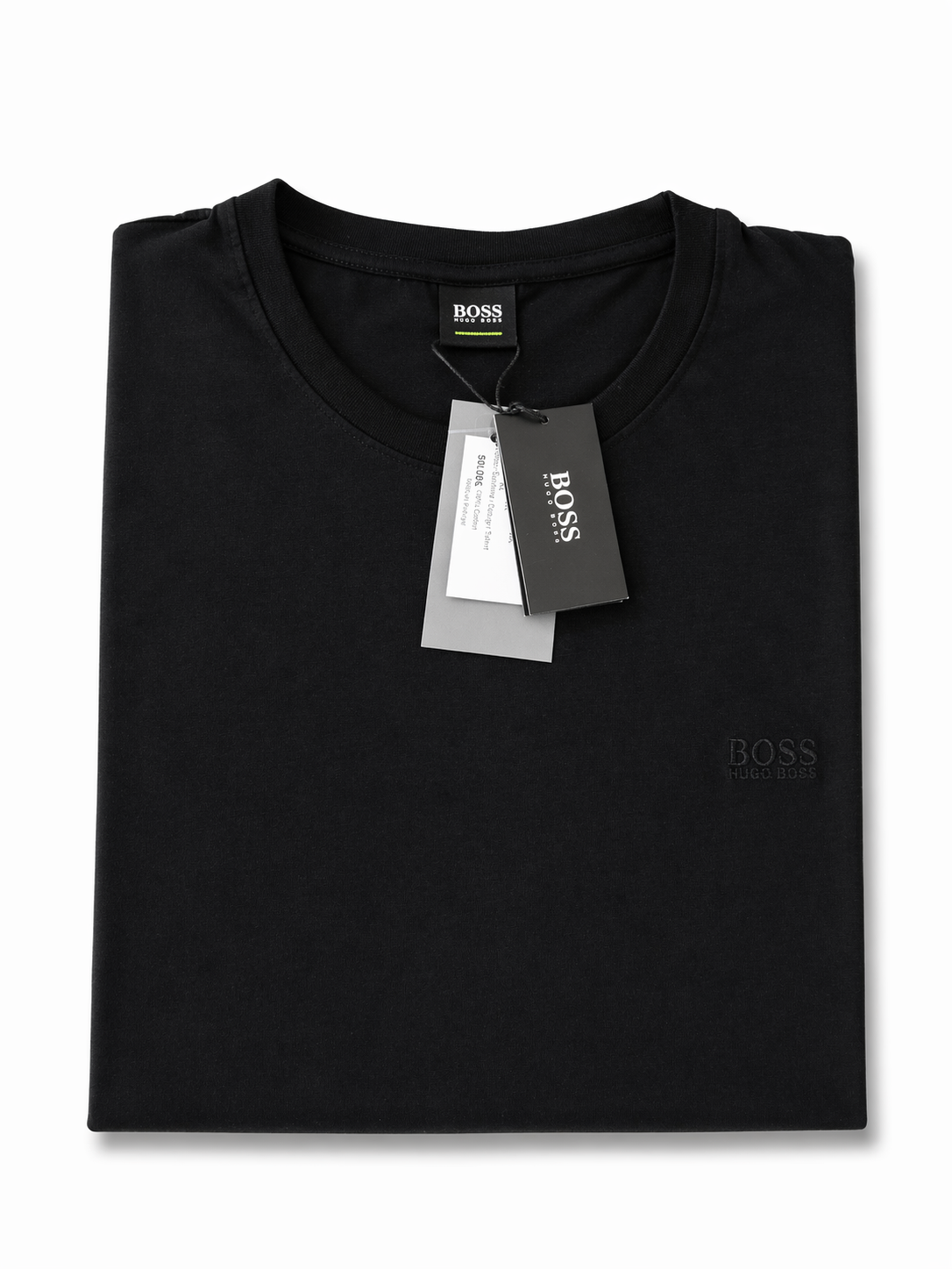 T-shirt Hugo Boss Preta - Logo Bordado | Original