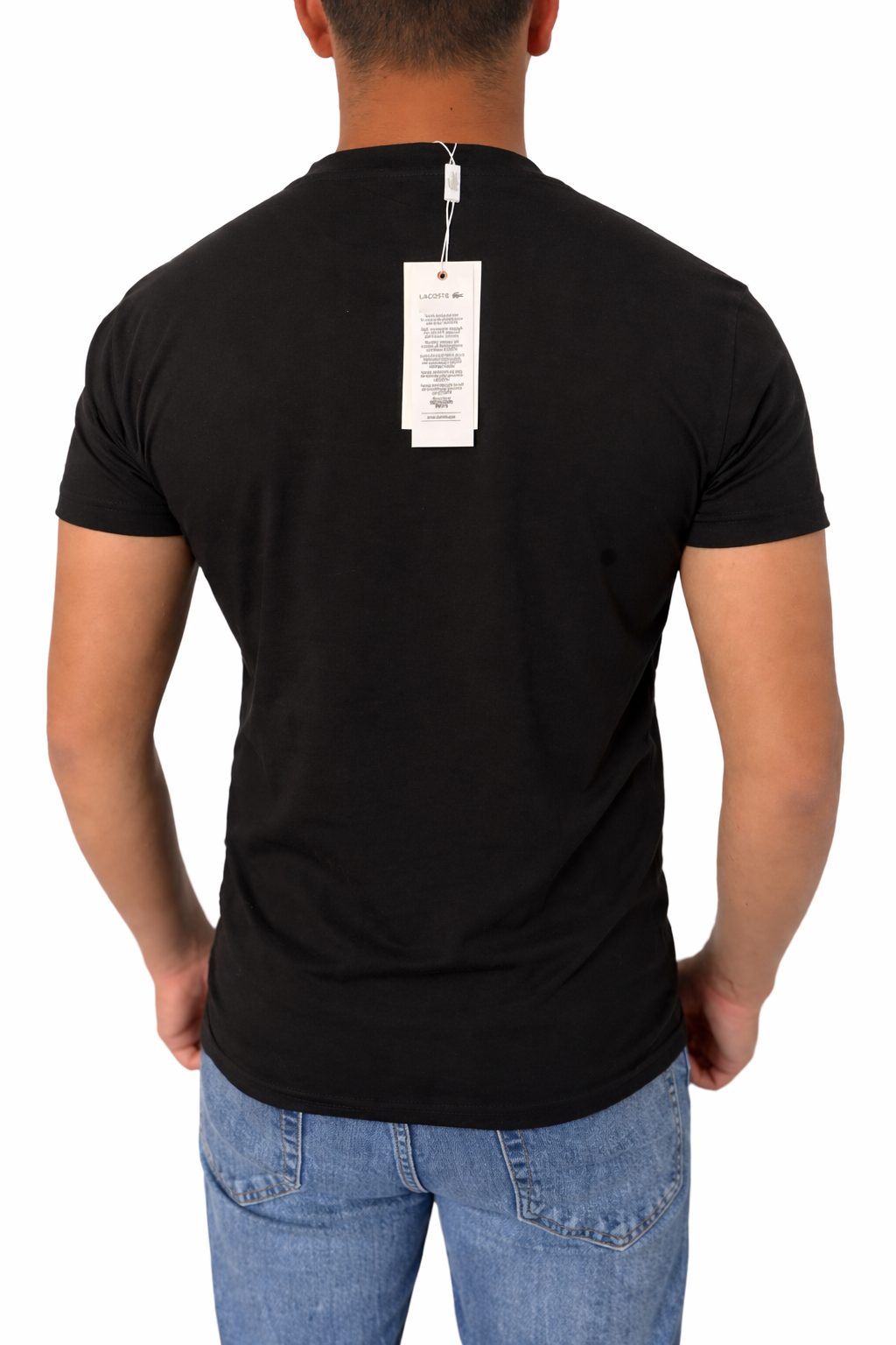 T-shirt Lacoste Preta Classic Fit - Original com Logo Bordado