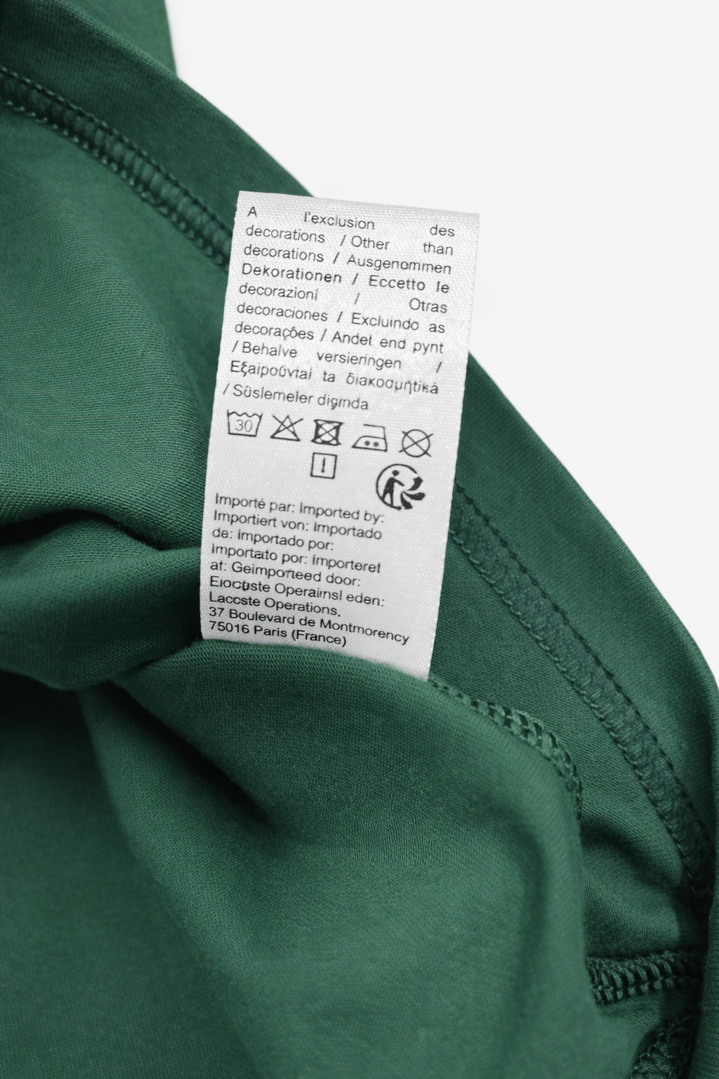 T-shirt Lacoste Verde Classic Fit - Original com Logo Bordado