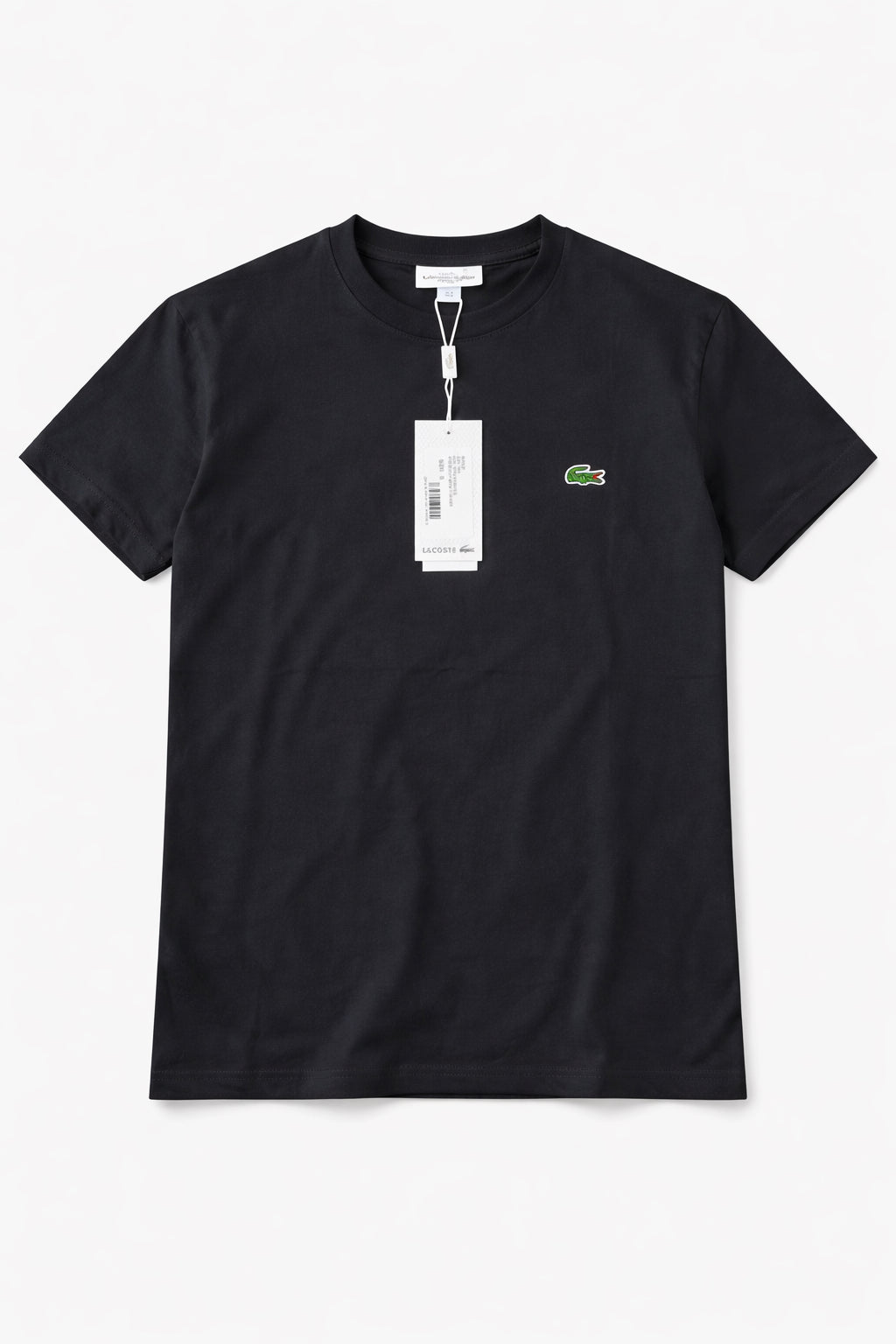 T-shirt Lacoste Preta Classic Fit - Original com Logo Bordado