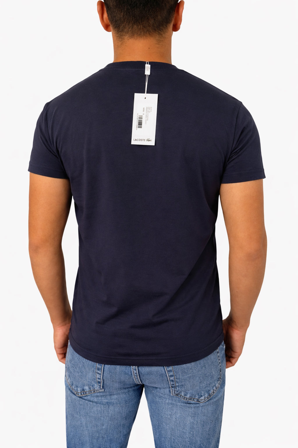 T-shirt Lacoste Azul-escuro Classic Fit - Original com Logo Bordado